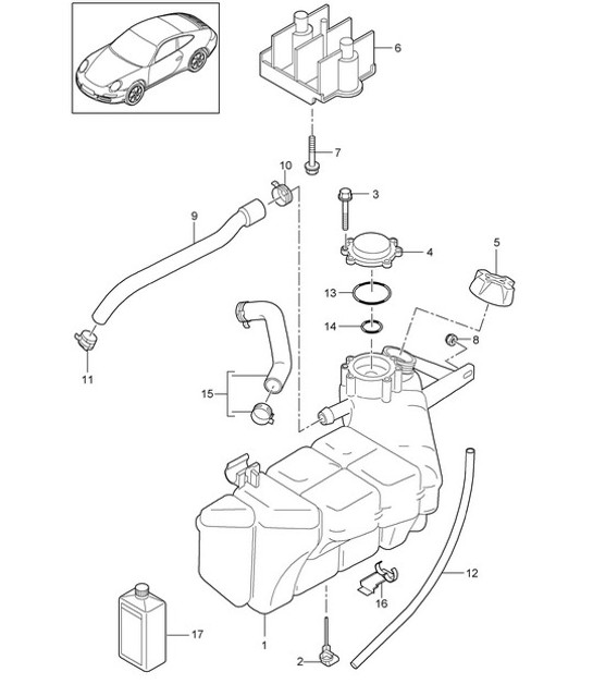 Diagram 105-020 Porsche Macan (95B) MK1 (2014-2018) Moteur