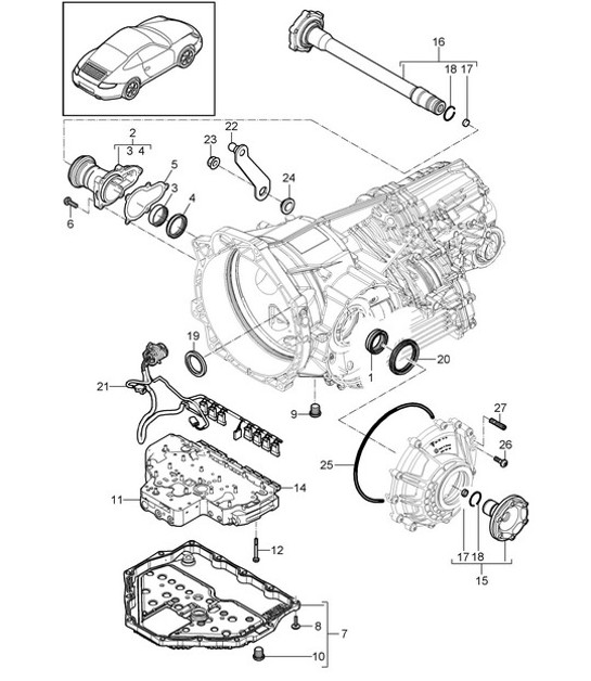 Diagram 320-005 Porsche Panamera Turbo V8 Executive 
