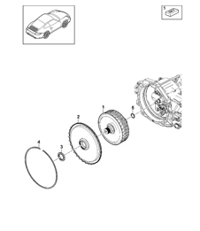 - PDK - Boîte de vitesses / Embrayage pour double embrayage / Boîte de vitesses - CG1.00,CG1.30 - 997.2 Carrera 2009-12