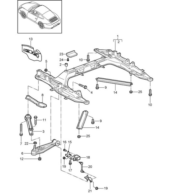 Diagram 401-000 Porsche Panamera S V6 Turbo 3.0L 2WD (420 CV) 