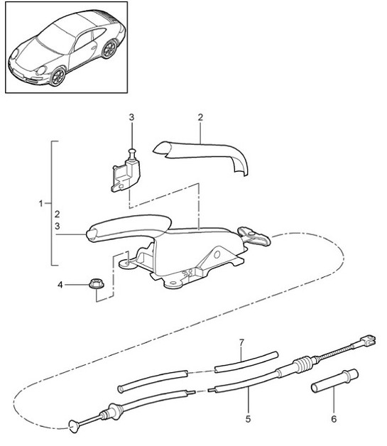 Diagram 701-005 Porsche 944 (1982-1991) 