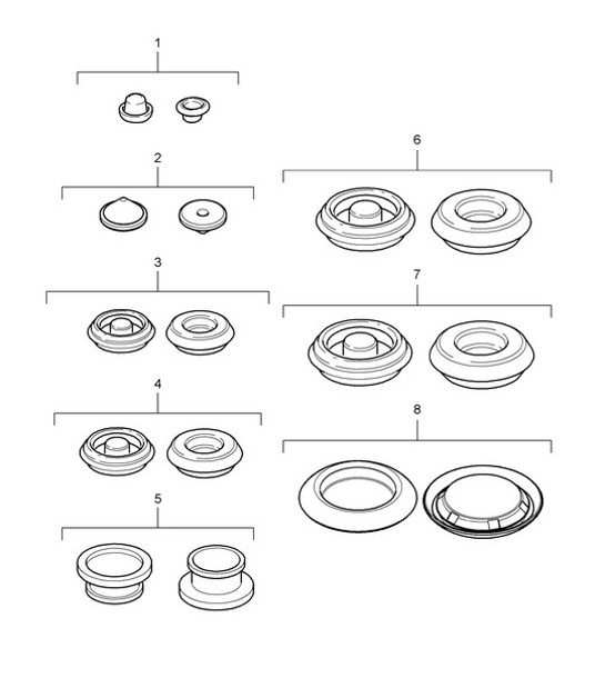 Diagram 801-002 Porsche 997 MK1 Carrera 2S 3.8L 2005-08 Body