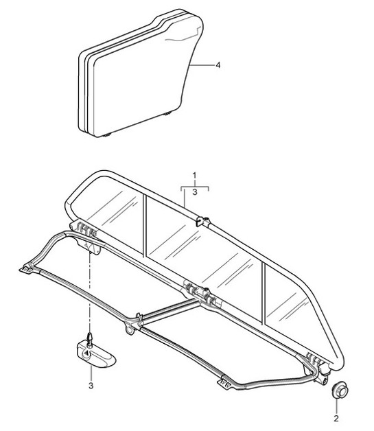 Diagram 811-014 Porsche 996 (911) (1997-2005) Carrosserie