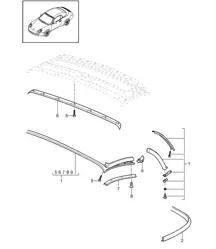 Convertible top / Gaskets - SPEEDSTER, PR:503 - 997.2  2011>>