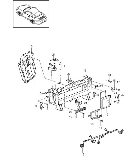 Diagram 811-055 Porsche 997 MK1 GT3 / GT3 RS 2007-09 Body