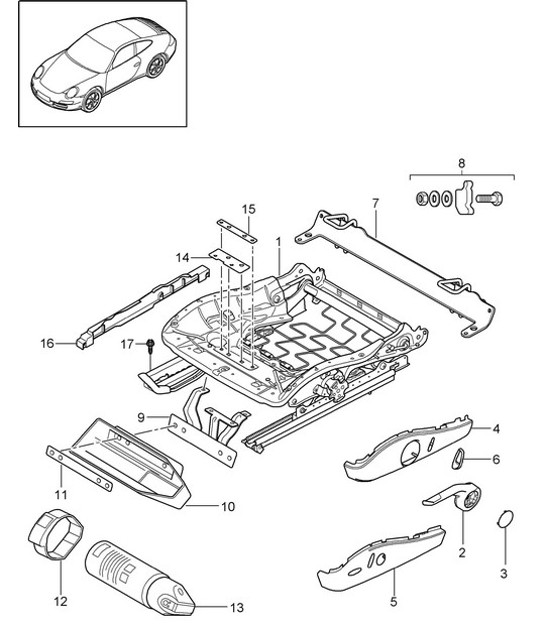 Diagram 817-008 Porsche Macan (95B) MK3 2022>> 