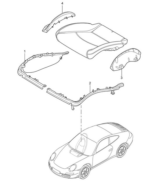 Diagram 817-024 Porsche Cayman 987C / 981C (2005-2016) Body