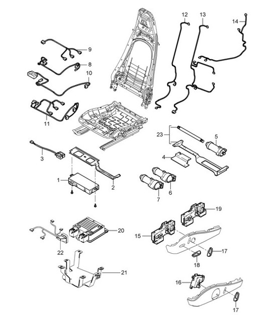 Diagram 817-025 Porsche Cayman 987C / 981C (2005-2016) Body