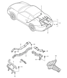 Wiring looms - REAR - 997.2 Carrera 2009-2012