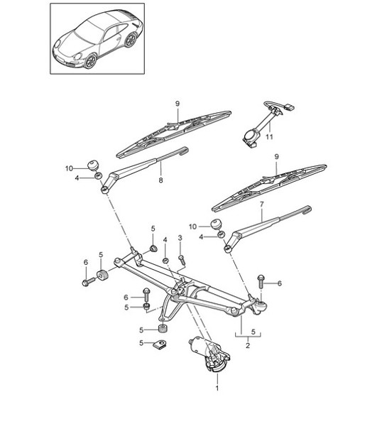 Diagram 904-000 Porsche 918 Spyder 2014-2015 