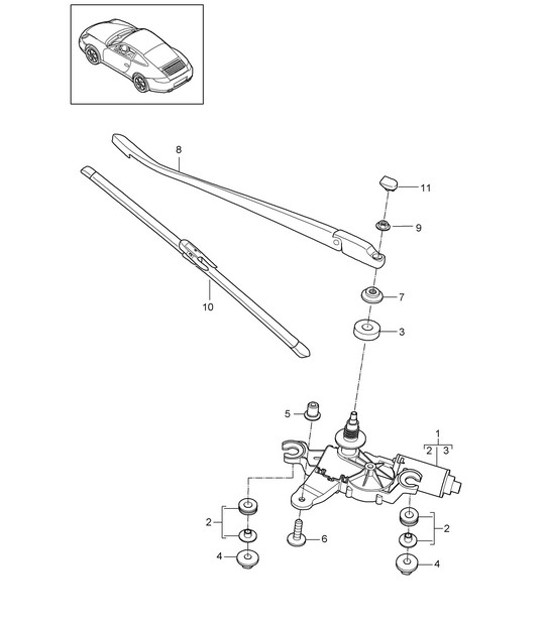 Diagram 904-005 Porsche Boxster 987 2.7L 2005-08/08 Elektrische Ausrüstung