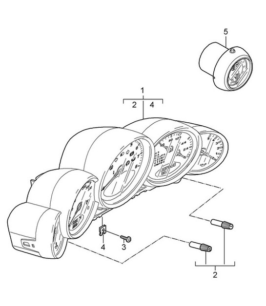 Diagram 906-001 Porsche 992 (911) MK1 2019-2024 Elektrische apparatuur