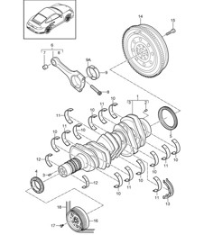 Cigüeñal - A170 - 997.2 TURBO 3.8L 2010-13