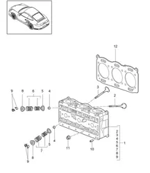 Cilinderkop - 9770 - 997.2 GT2 RS 3.6L 2010-11