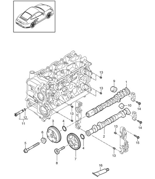 Diagram 103-010 Porsche 944 (1982-1991) 