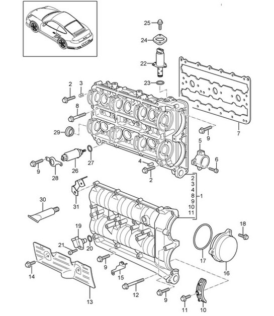 Diagram 103-012 Porsche 9J1.1 Taycan 2020-24 