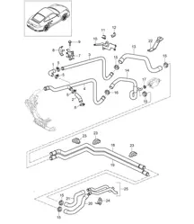 Riscaldatore linee - 9770 - 997.2 GT2 RS 3.6L 2010-11