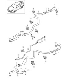 Refrigeración por agua 1 - 9770 - 997,2 GT2 RS 3.6L 2010-11