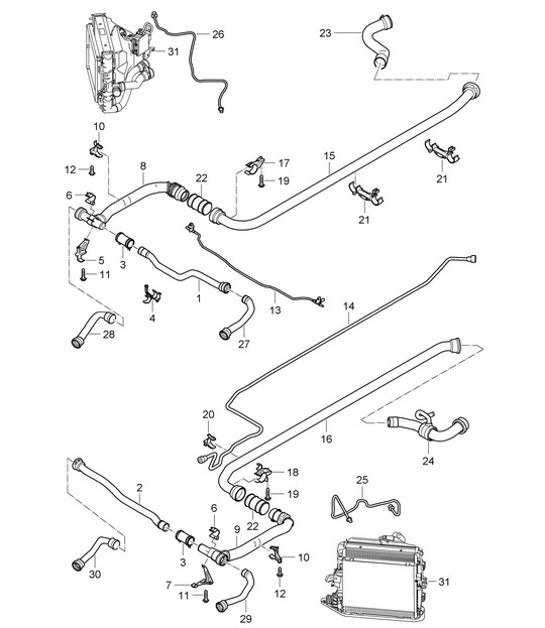 Diagram 105-011 Porsche 971.2 Panamera GTS 4.0L V8 2021-23 