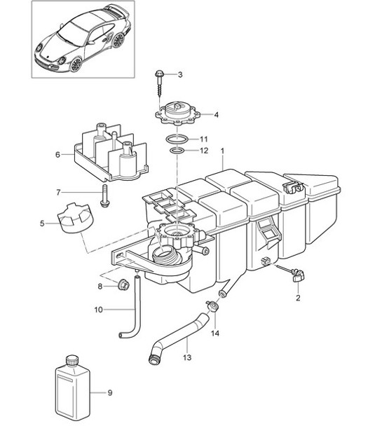 Diagram 105-021 Porsche 928 (1978-1995) 