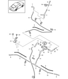 Commande de dépression - A170 - 997.2 Turbo 3.8L 2010-13