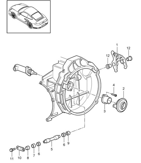 Diagram 301-006 Porsche 356 (1950-1965) Trasmissione