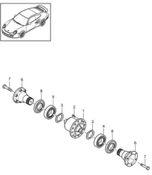 Limited slip differential - G97.55 / G97.88 - 997.2 Turbo / GT2 RS 2010-13