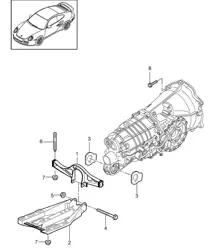 Suspension de transmission - CG150, PDK - 997.2 Turbo 2010-13