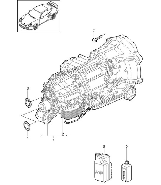 Diagram 320-000 Porsche 944 (1982-1991) 