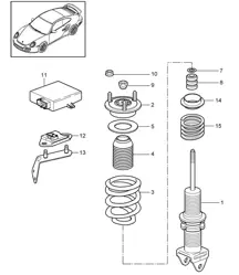 Ammortizzatori/Molla elicoidale 997.2 GT2 RS 2010-11