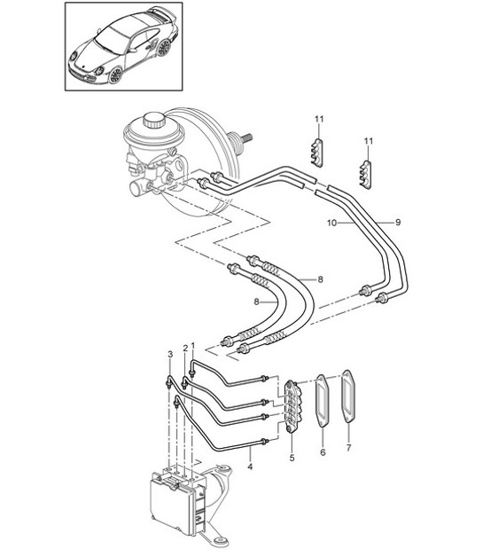 Diagram 604-005 Porsche Cayman 987C / 981C (2005-2016) 车轮、制动器
