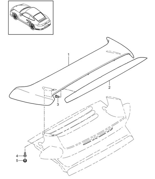 Diagram 803-008 Porsche 997 MK1 GT3 / GT3 RS 2007-09 Body