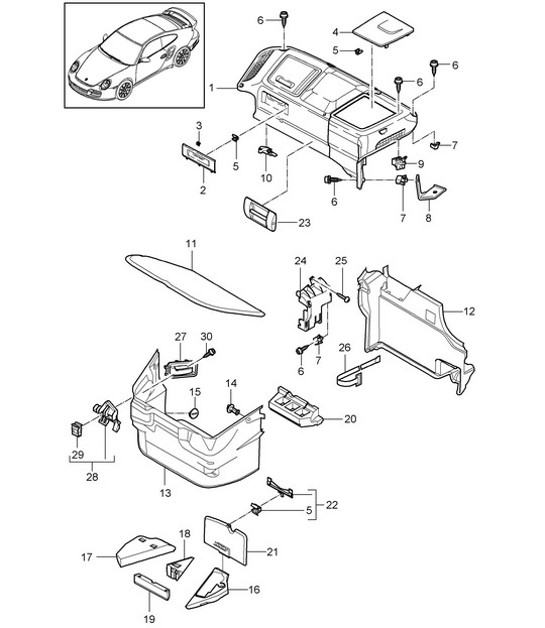 Diagram 807-000 Porsche 9J1.1 Taycan 2020-24 