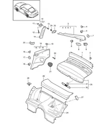 Rivestimenti posteriori - COUPE - 997.2 Turbo / GT2 RS 2010-13