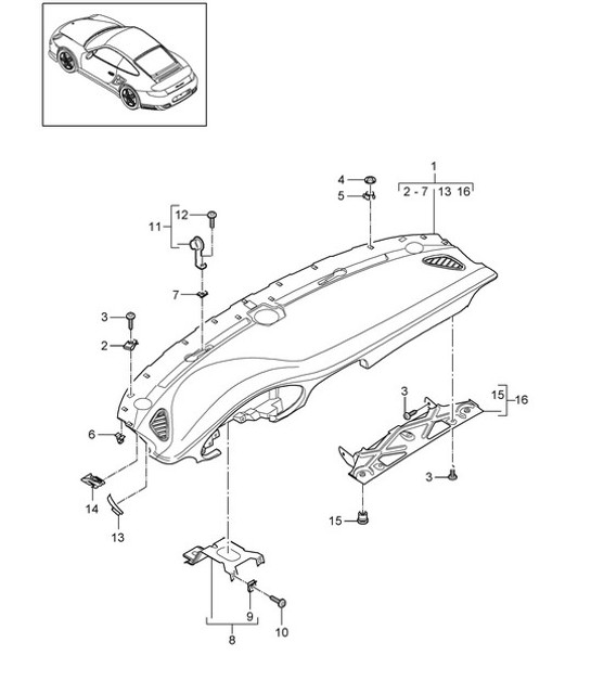 Diagram 809-000 Porsche 9J1.1 Taycan Turbo S 2020-24 