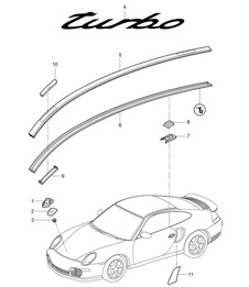 Scritte/Scritte/Accessori decorativi/Pellicola parasassi 997.2 Turbo / GT2 RS 2010-13