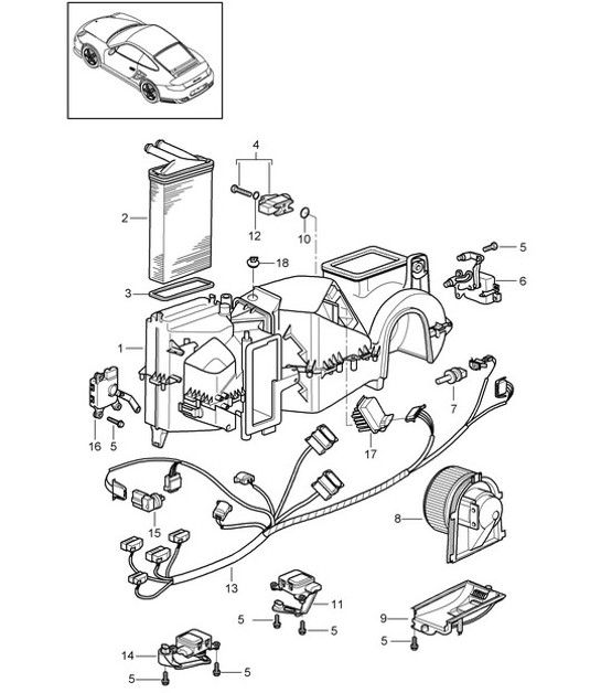 Diagram 813-005 Porsche 帕纳梅拉 4 V6 3.6L 4WD 
