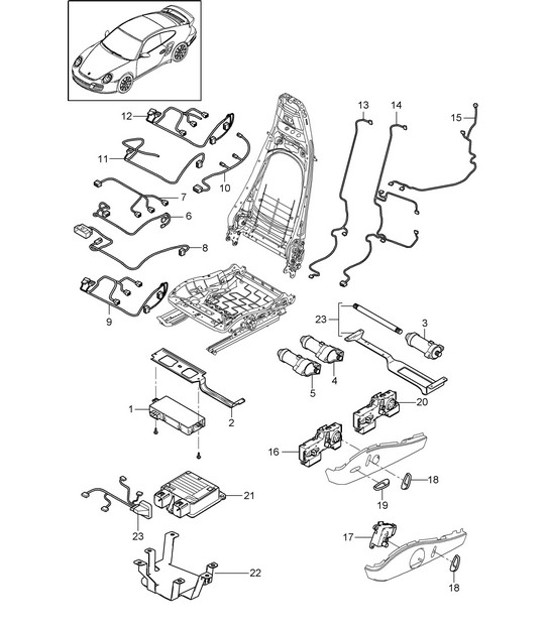 Diagram 817-010 Porsche Cayenne 9PA (955) 2003-2006 Body