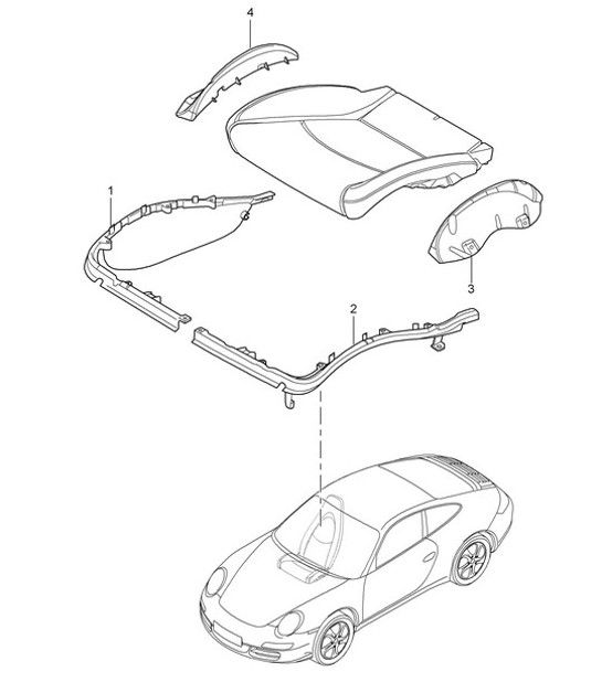 Diagram 817-024 Porsche 997 MK1 GT3 / GT3 RS 2007-09 Body