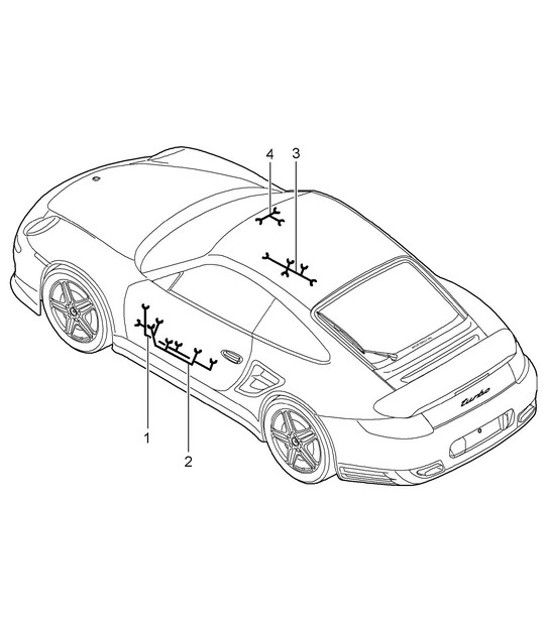 Diagram 902-015 Porsche 997 (911) MK1 2005-2008 Electrical equipment