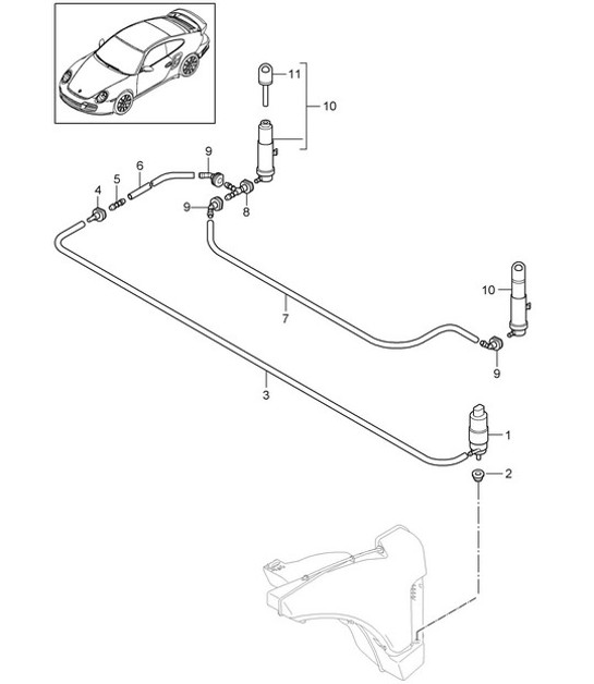 Diagram 904-020 Porsche Macan (95B) MK1 (2014-2018) Electrical equipment