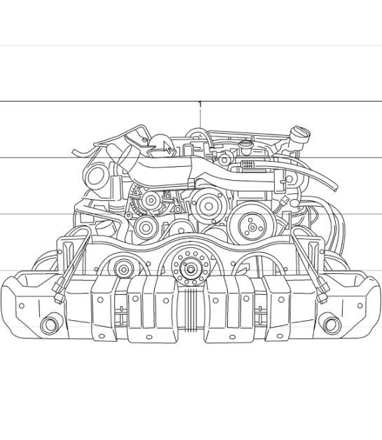 Diagram 101-00 Porsche Cayman 987C / 981C (2005-2016) Engine
