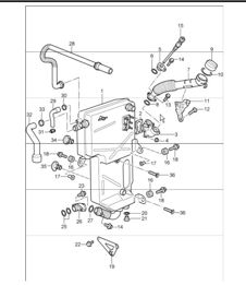 engine lubrication oil tank  for 997.1 TURBO/GT2 M97.70 2007-09 and 997.1 GT2 RS M97.70 2011