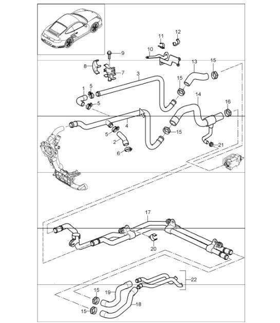 Diagram 105-03 Porsche 911 1987-1989 3.2L G50 Motor