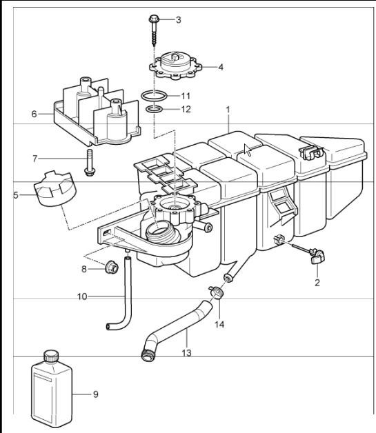 Diagram 105-20 Porsche 914 (1970-1976) Moteur