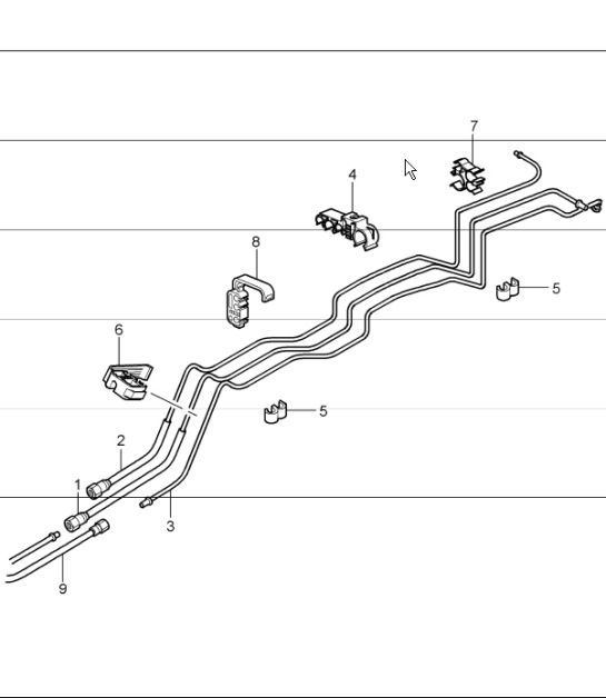 Diagram 201-10 Porsche Cayman 718 2.0L Manual (300 Bhp) Fuel System, Exhaust System
