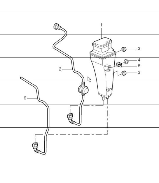 Diagram 201-20 Porsche Cayman S 718 2.5L PDK (350 Bhp) Fuel System, Exhaust System