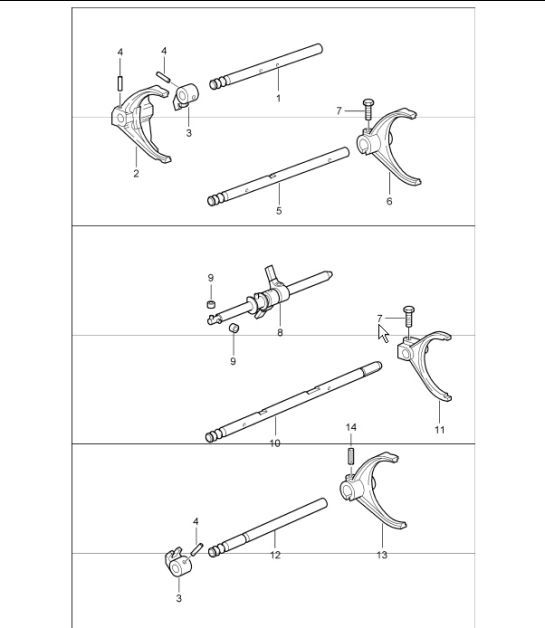 Diagram 304-01 Porsche 911 & 912 (1965-1989) Transmission