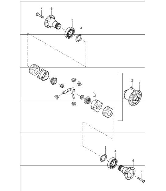 Diagram 305-05 Porsche 992.1 Turbo Cabriolet 3.8L 2020-24 