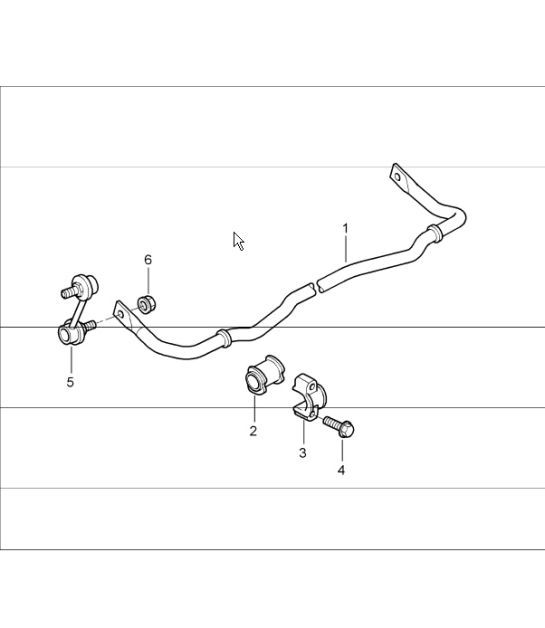 Diagram 501-03 Porsche 991.2 Cabriolet 4 3.0L (370 Bhp) 2016-19 Essieu arrière